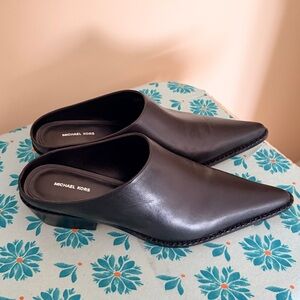 Michael Kors Black Slip-On Shoes